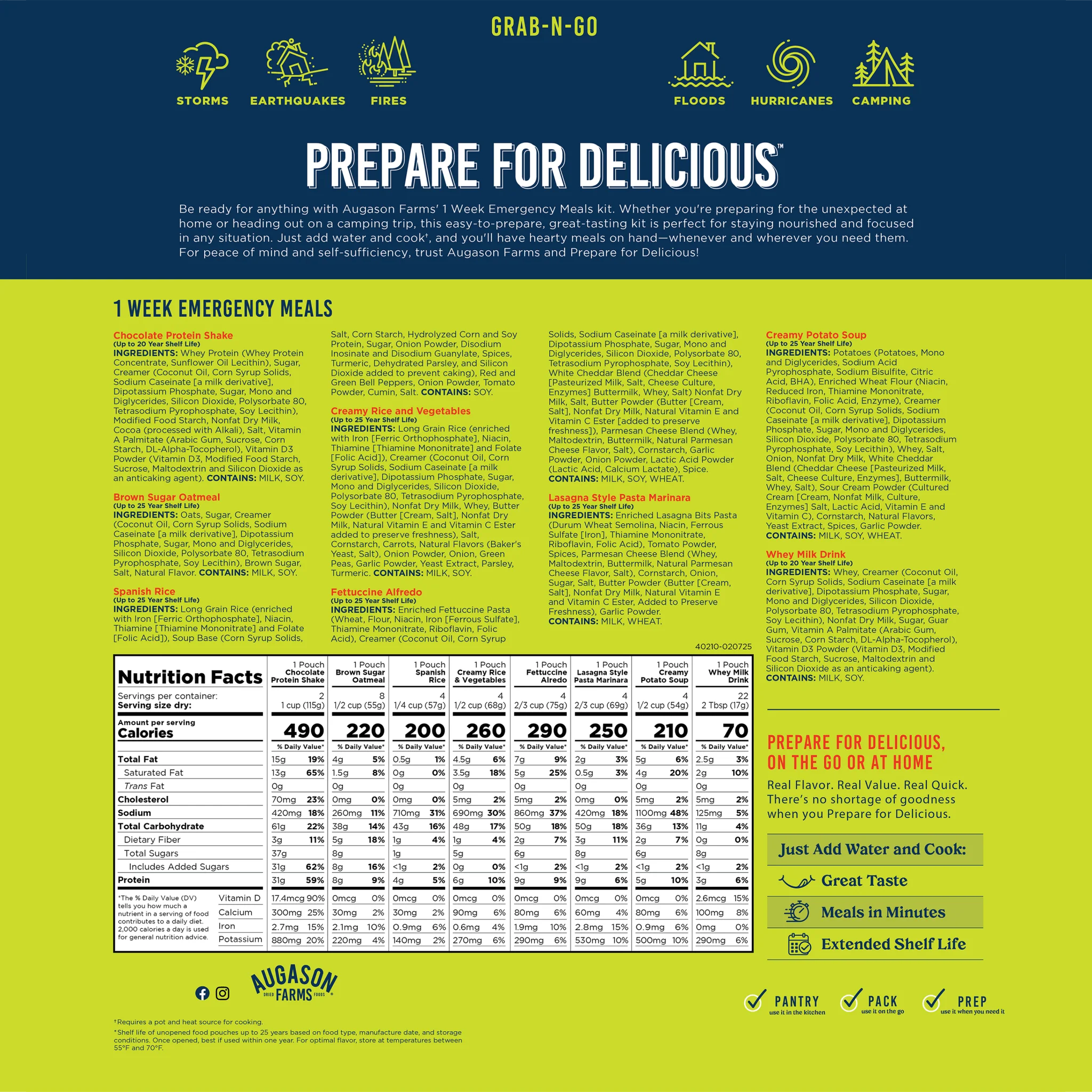 1-Week 1-Person Emergency Food Supply, 52 Servings - Image 7