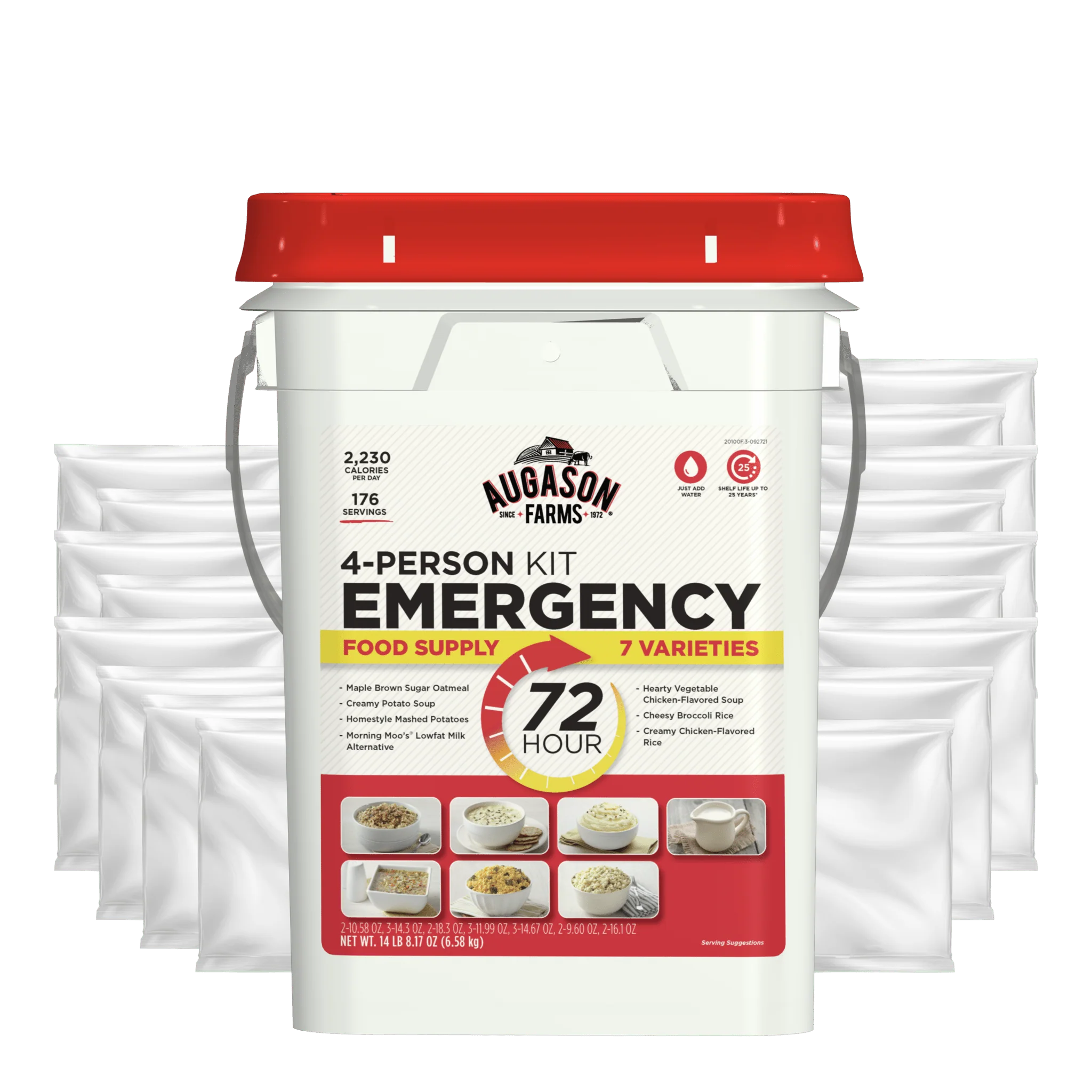 72-Hour 4-Person Emergency Food Supply Kit, 176 Servings - Image 3