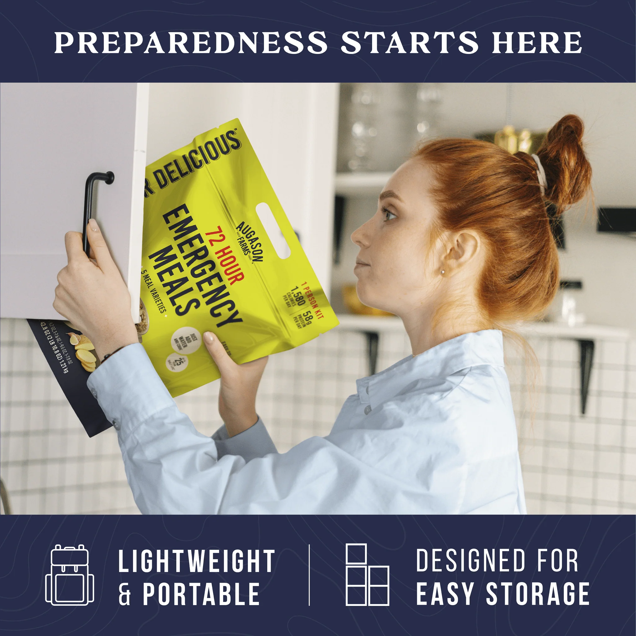 72-Hour 1-Person Emergency Food Supply Kit, 18 Servings - Image 7