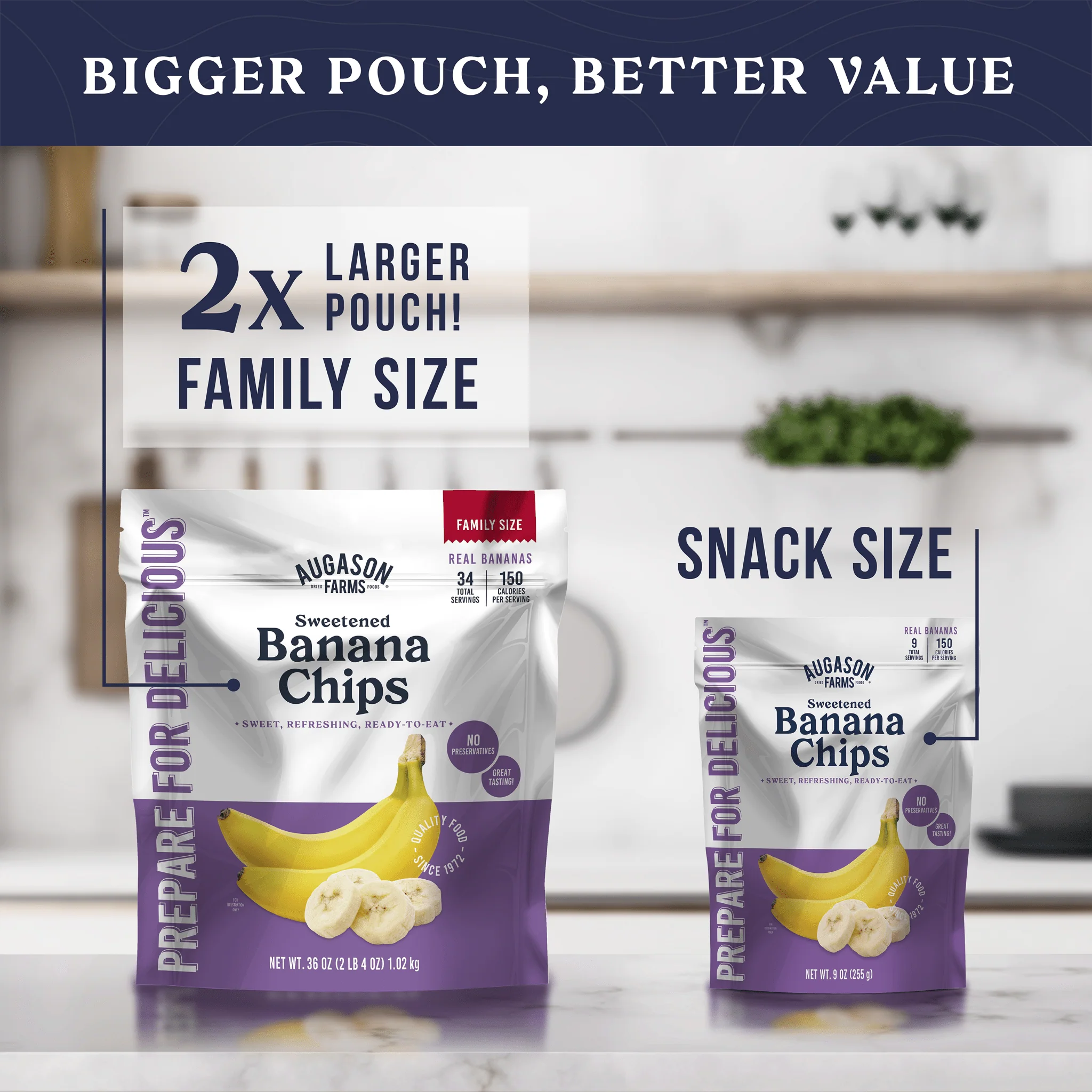Banana Chips Family Size Pouch, 34 Servings - Image 5