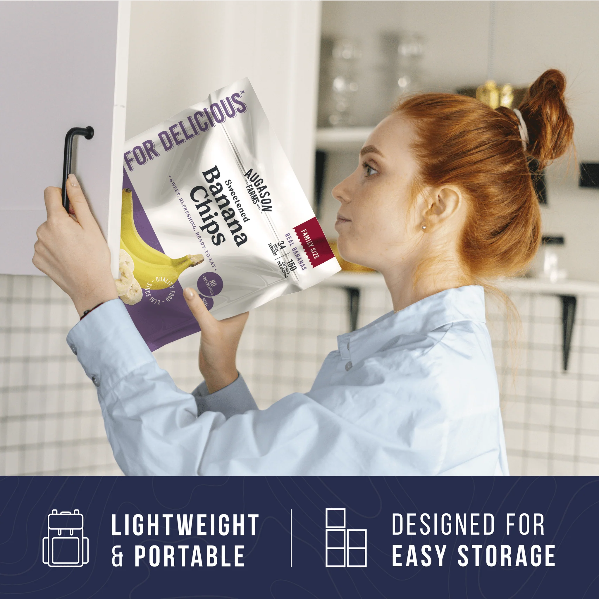 Banana Chips Family Size Pouch, 34 Servings - Image 6