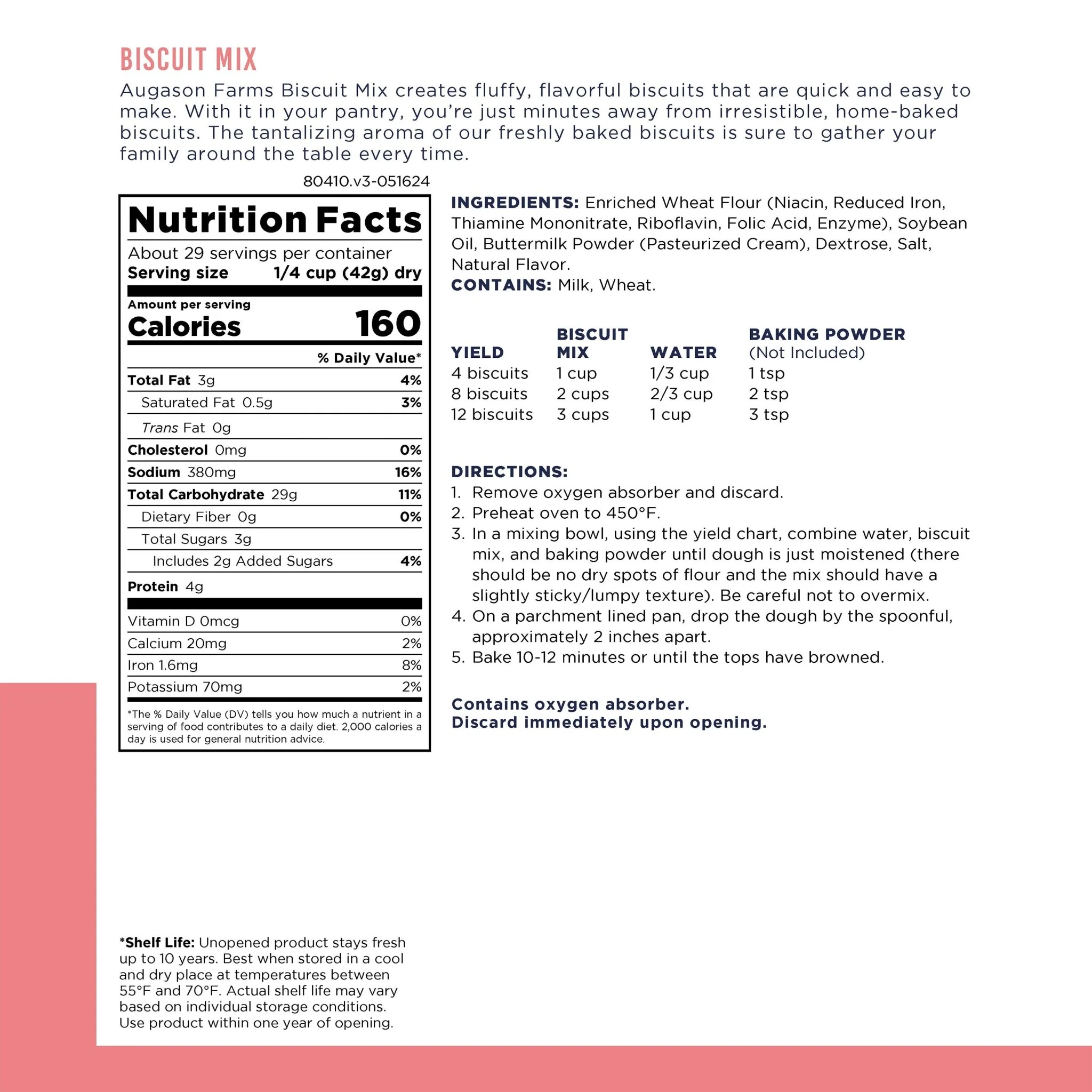 Buttermilk Biscuit Mix Can, 29 Servings - Image 3