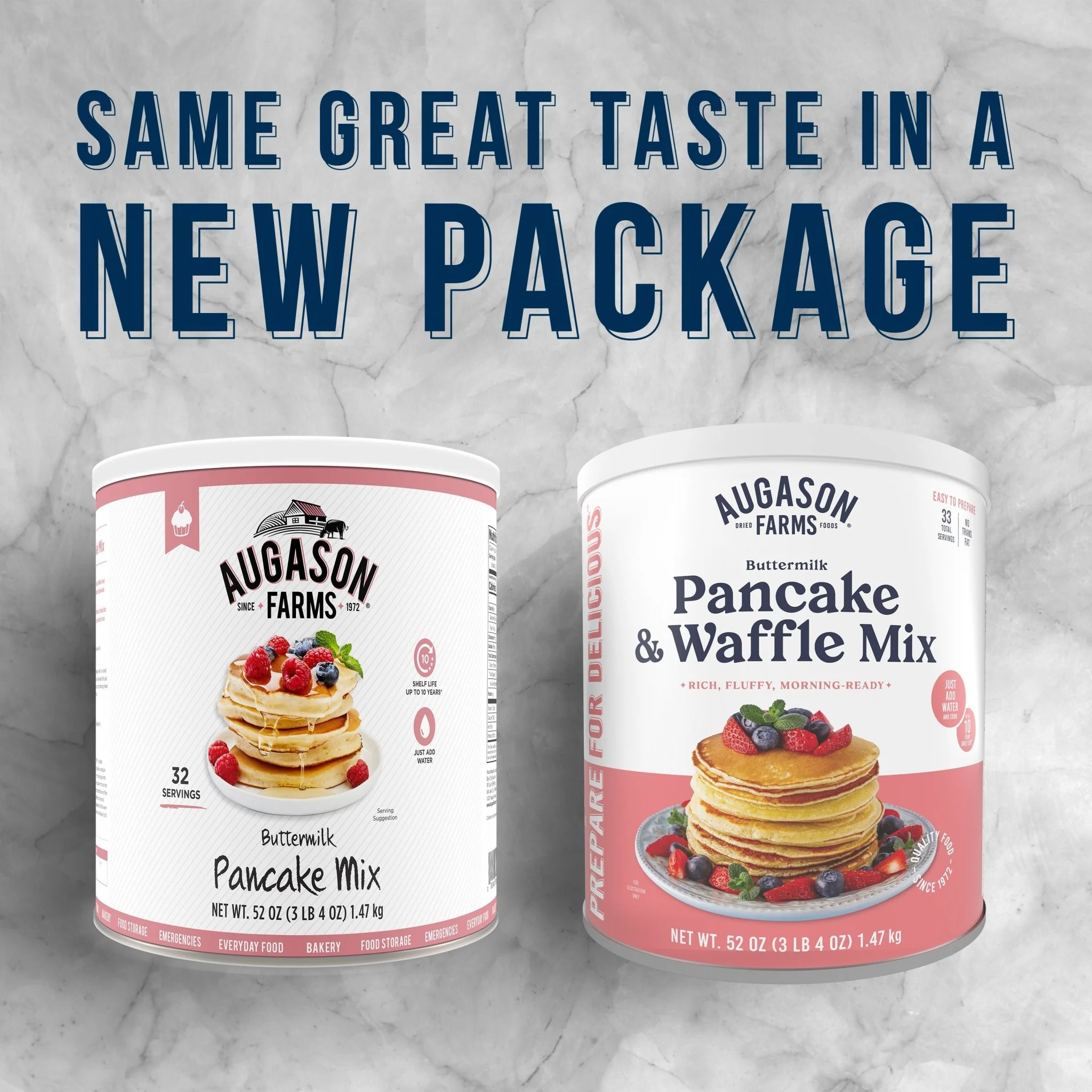 Buttermilk Pancake & Waffle Mix Can, 33 Servings - Image 3