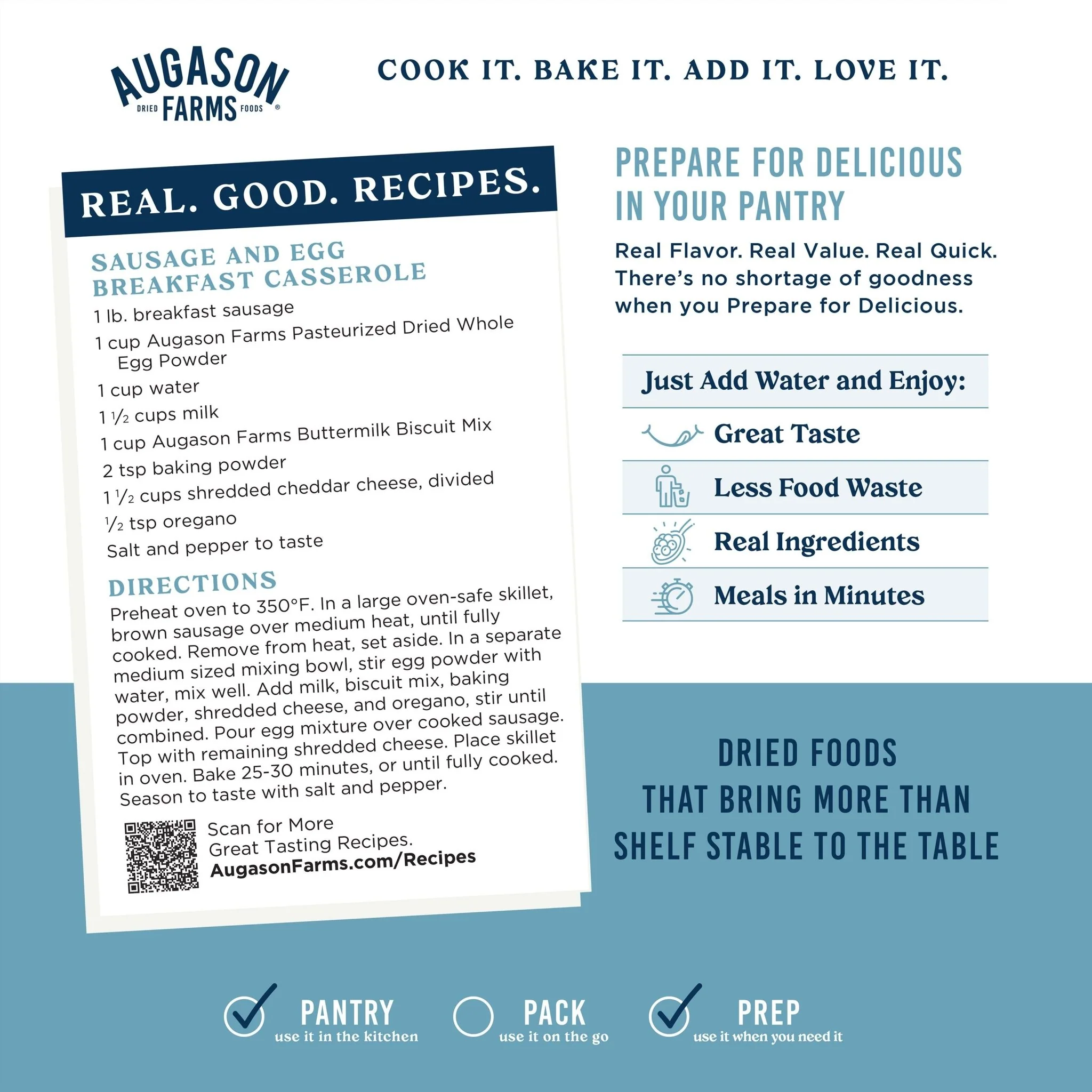 Pasteurized Dried Whole Egg Powder Can, 85 Servings - Image 3