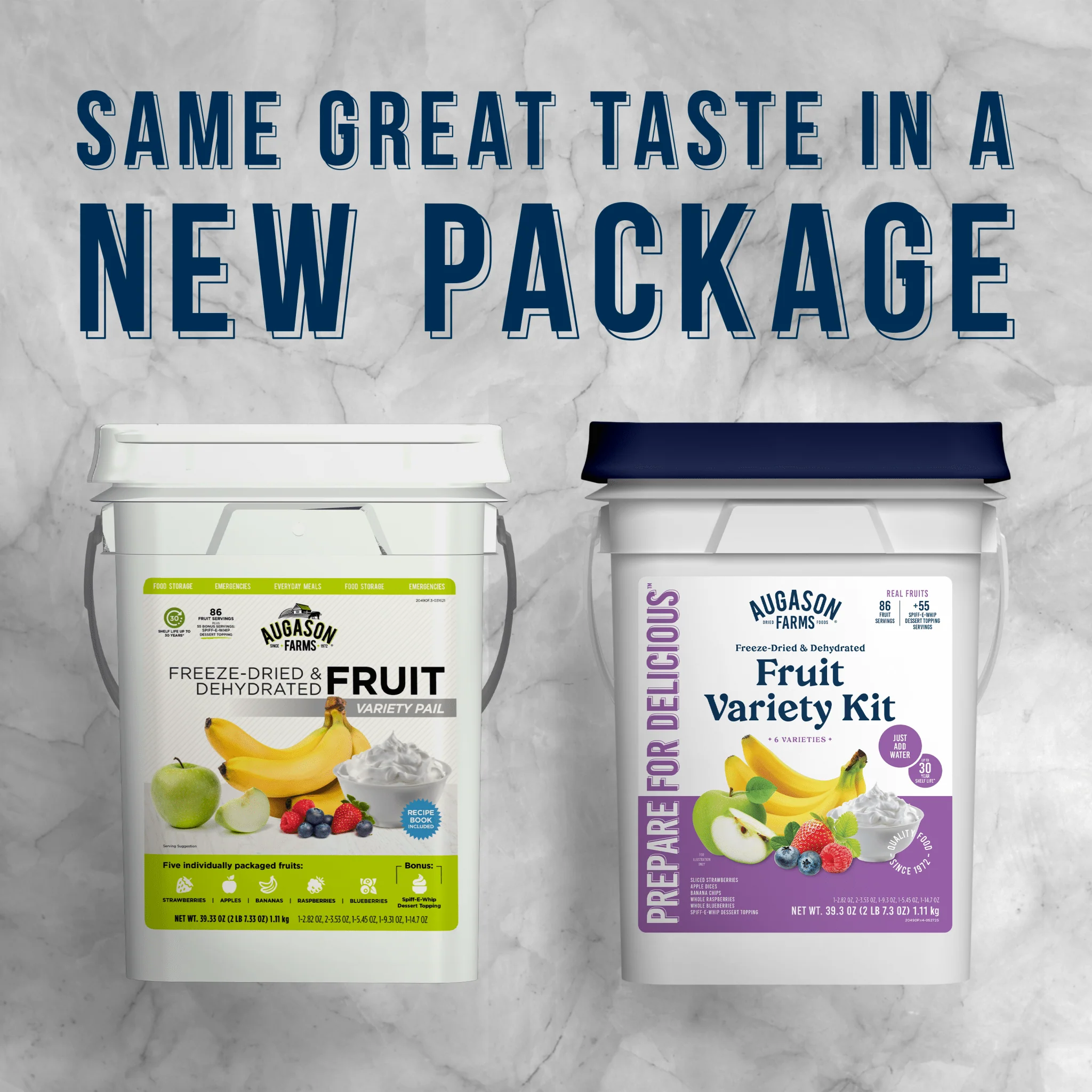 Dehydrated & Freeze Dried Fruit Variety Pail, 86 Servings - Image 3