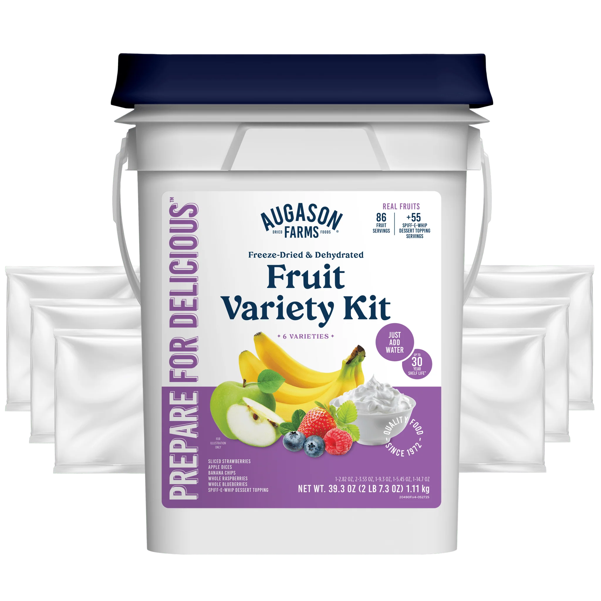 Dehydrated & Freeze Dried Fruit Variety Pail, 86 Servings - Image 5